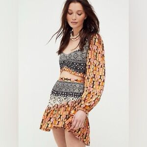 Free people Naomi Printed set in size Medium
